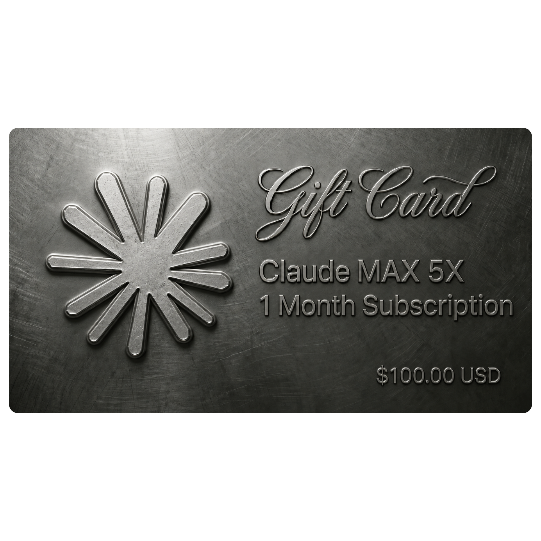 Claude MAX 5X | 100USD | 官方直冲 | 1个自然月